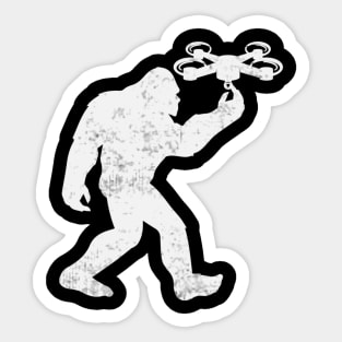 Funny Bigfoot Drone Pilot Sasquatch Sticker